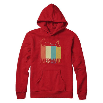 Classic Vintage Retro Style Mermaid-T-Shirt & Hoodie-Pullover Hoodie-Red