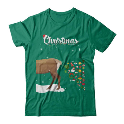 Couples Sick Reindeer Funny Ugly Christmas Sweater-T-Shirt & Sweatshirt-Classic T-Shirt-Kelly Green