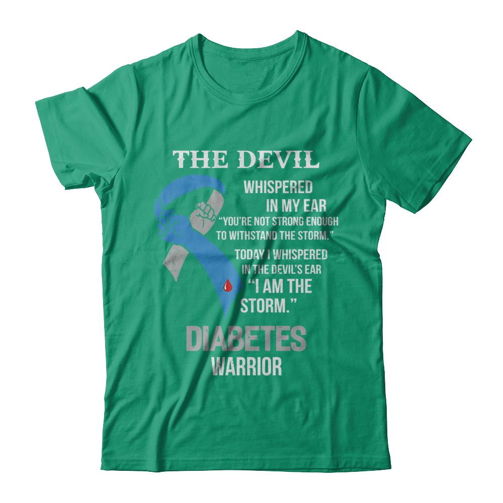 I Am The Storm Support Diabetes Awareness Warrior Gift-T-Shirt & Hoodie-Classic T-Shirt-Kelly Green