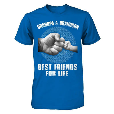 Grandpa And Grandson Best Friends For Life-T-Shirt & Hoodie-Classic T-Shirt-Royal