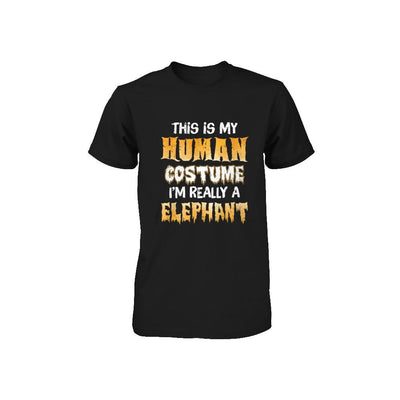 This Is My Human Costume Elephant Halloween Youth-Youth Shirt-Toddler T-Shirt-Black