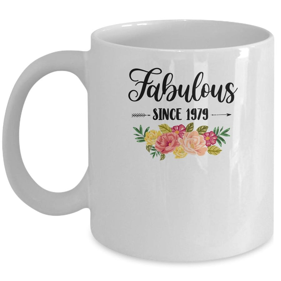 42th Birthday Gifts Women 42 Year Old Fabulous Since 1979 Mug-Coffee Mug-Mug-White