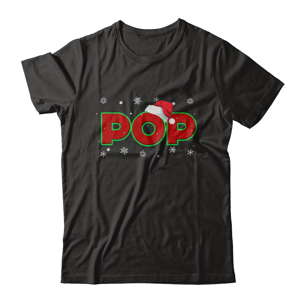 Pop Christmas Santa Ugly Sweater Gift-T-Shirt & Sweatshirt-Classic T-Shirt-Black
