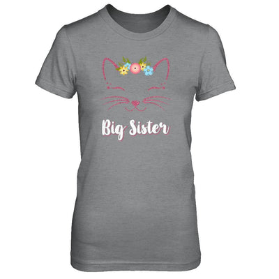 Kitty Cat Big Sister I'm Going To Be A Big Sister-T-Shirt & Tank Top-Women's T-Shirt-Sport Grey