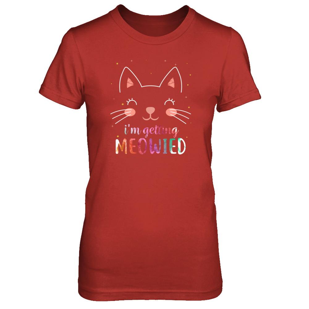 I'm Getting Meowied Cat-T-Shirt & Tank Top-Women's T-Shirt-Red