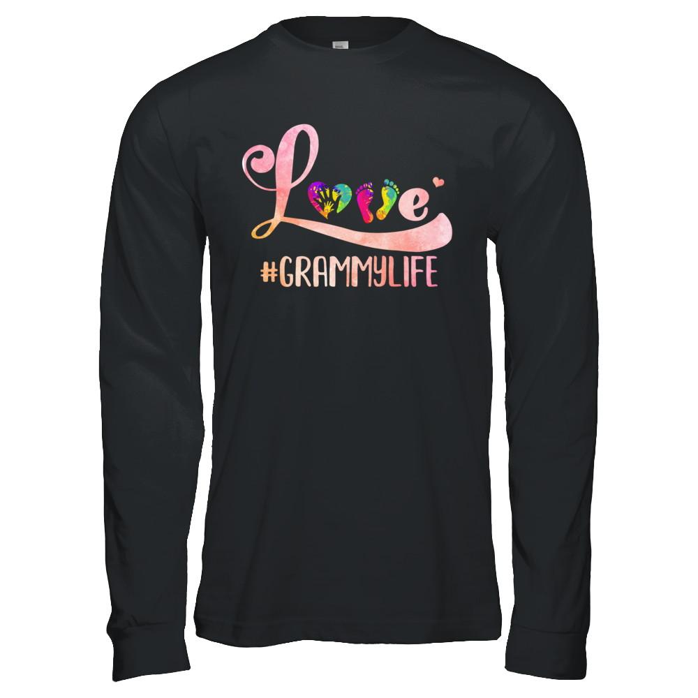 Love Grammylife Grammy-T-Shirt & Hoodie-Long Sleeve T-Shirt-Black