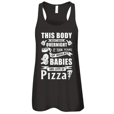 This Body Wasn't Built Overnight-T-Shirt & Hoodie-Women's Flowy Racerback Tank-Black