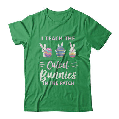 Cute Easter Teachers I Teach The Cutest Bunnies-T-Shirt & Hoodie-Premium T-Shirt-Kelly Green