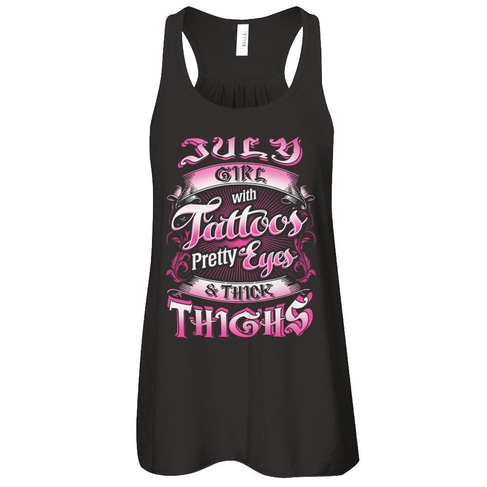July Girl With Tattoos Pretty Eyes Thick Thighs