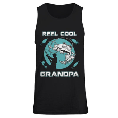 Reel Cool Grandpa-T-Shirt & Hoodie-Unisex Tank-Black