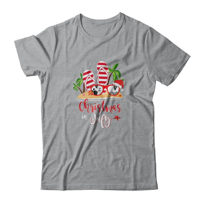 Flip Flop Sunglasses Christmas In July Summer Vacation Beach-T-Shirt & Tank Top-Classic T-Shirt-Sport Grey