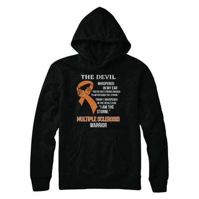I Am The Storm Support Multiple Sclerosis Awareness Warrior Gift-T-Shirt & Hoodie-Pullover Hoodie-Black