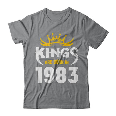 Kings Are Born In 1983 Birthday Gift-T-Shirt & Hoodie-Classic T-Shirt-Sport Grey