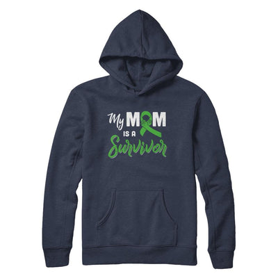 My Mom Is A Survivor Lymphoma Son Daughter-T-Shirt & Hoodie-Pullover Hoodie-Navy