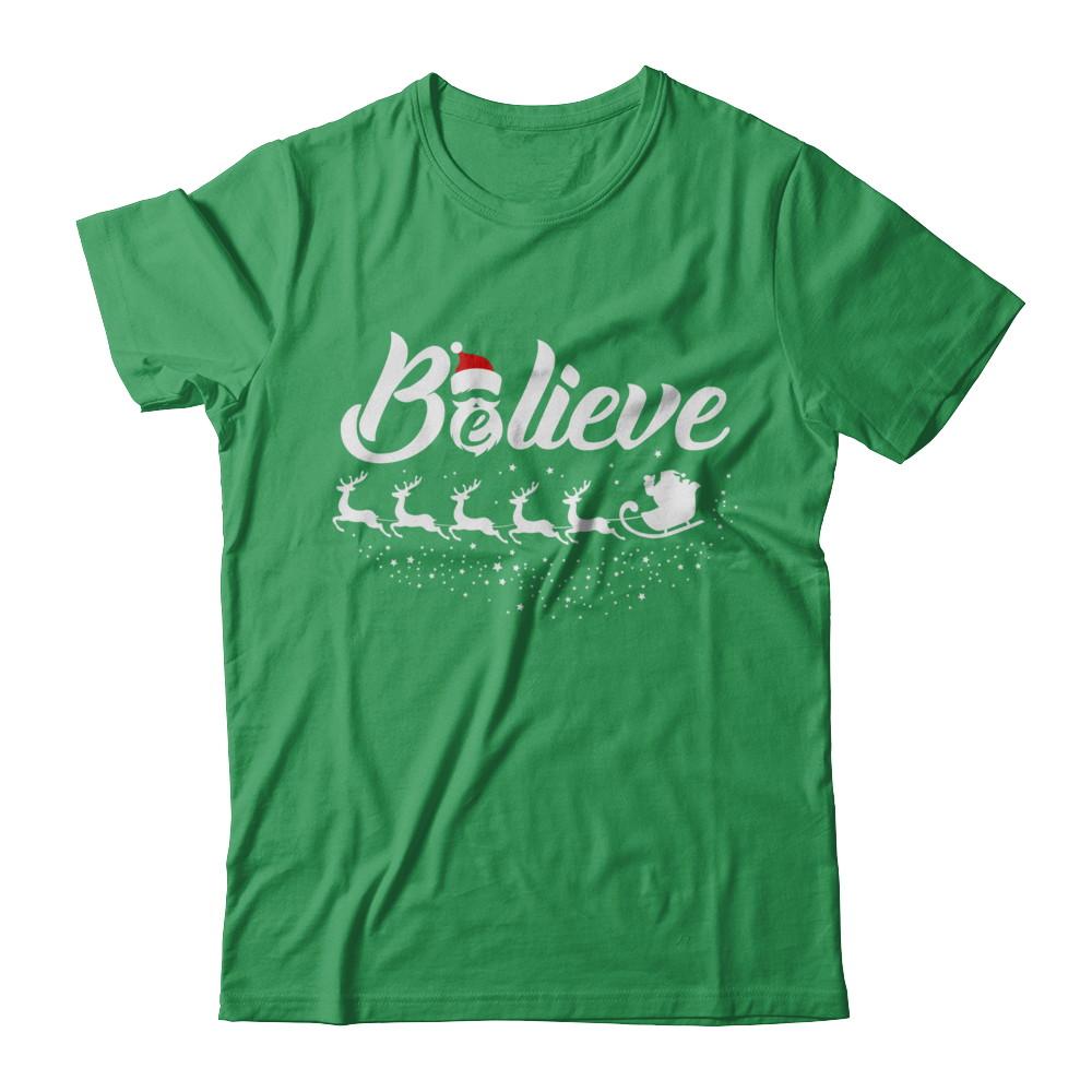 Believe Best Santa Christmas Gifts-T-Shirt & Sweatshirt-Premium T-Shirt-Kelly Green