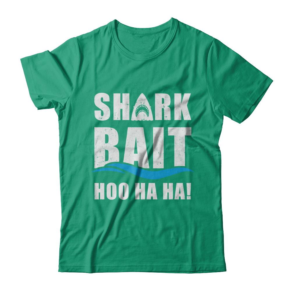 Funny Shark Bait Hoo Ha Ha Shark-T-Shirt & Hoodie-Classic T-Shirt-Kelly Green