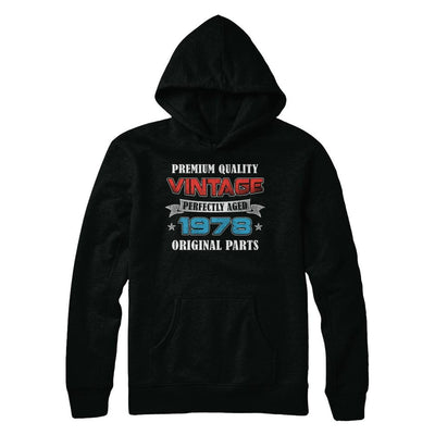 Vintage Premium Prefectly Aged 1978 43th Birthday Gift-T-Shirt & Hoodie-Pullover Hoodie-Black