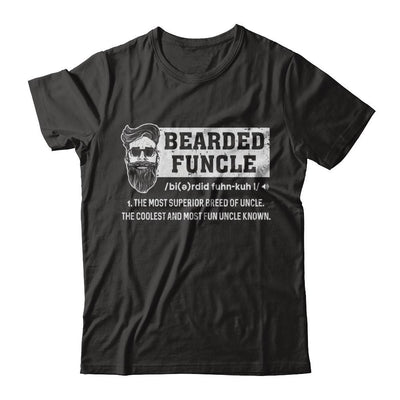 Bearded Funcle Funny Uncle Definition Beard-T-Shirt & Hoodie-Classic T-Shirt-Black