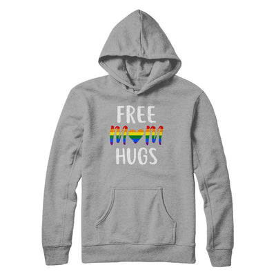 Free Mom Hugs Support LGBT-T-Shirt & Hoodie-Pullover Hoodie-Light Steel