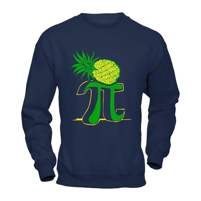 Funny Pi-Neapple Tshirt - Pi Day 2017 Gift Tee-T-Shirt & Hoodie-Crewneck Sweatshirt-Navy