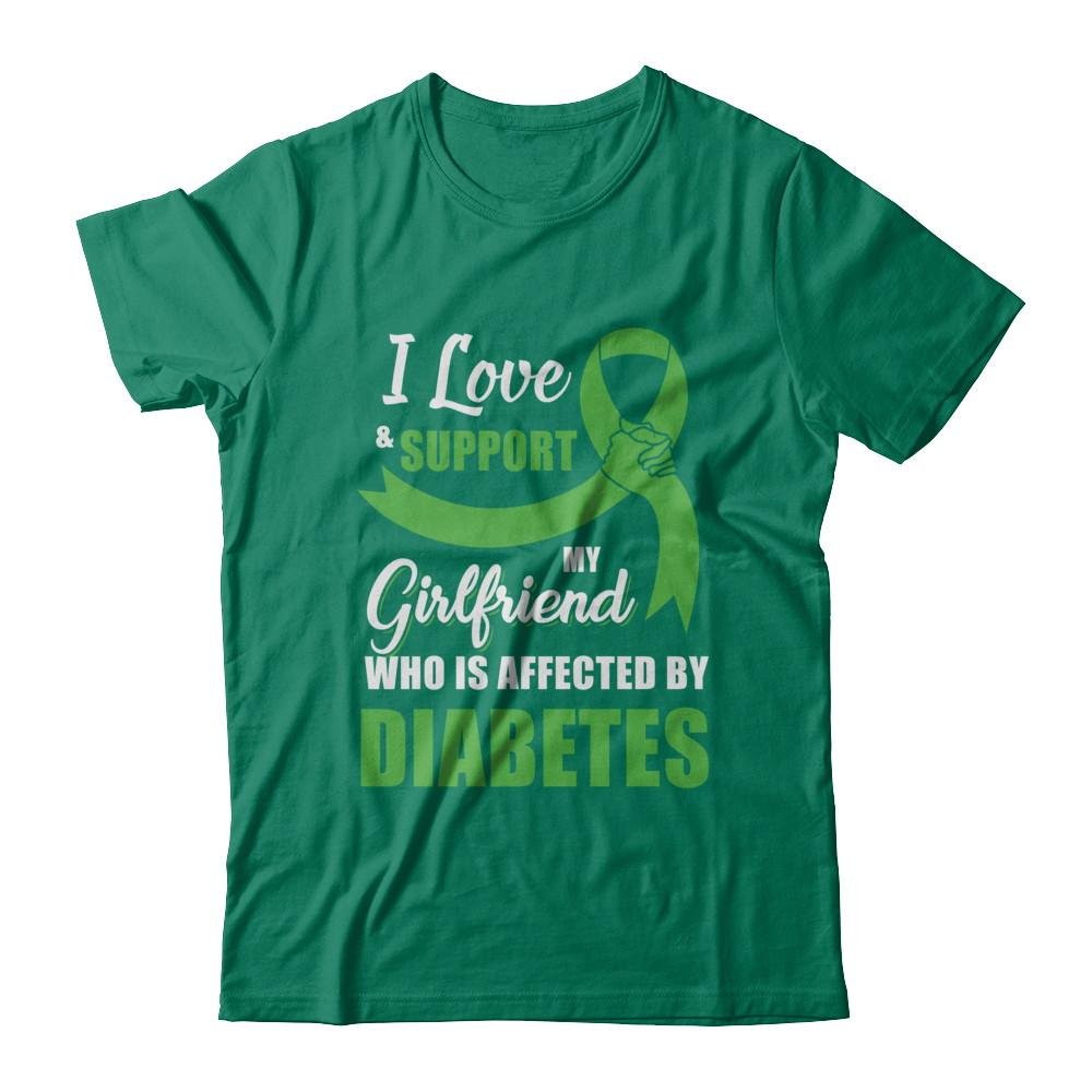 Lymphoma Awareness Support Green Girlfriend Boyfriend-T-Shirt & Hoodie-Classic T-Shirt-Kelly Green