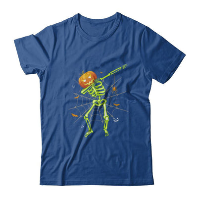 Funny Dabbing Skeleton Pumpkin Halloween Dab-T-Shirt & Hoodie-Classic T-Shirt-Royal