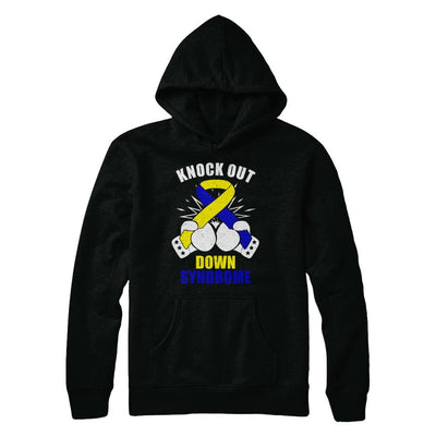 Boxing knock out Down Syndrome Awareness Support-T-Shirt & Hoodie-Pullover Hoodie-Black