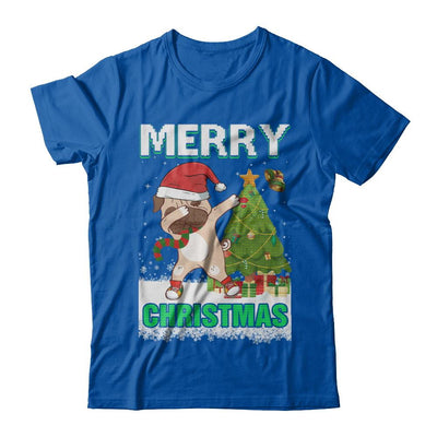 Cute Pug Claus Merry Christmas Ugly Sweater-T-Shirt & Sweatshirt-Premium T-Shirt-Royal