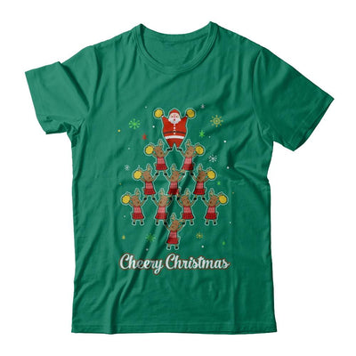 Cheery Christmas Funny Reindeer Santa Claus Cheerleader-T-Shirt & Sweatshirt-Classic T-Shirt-Kelly Green