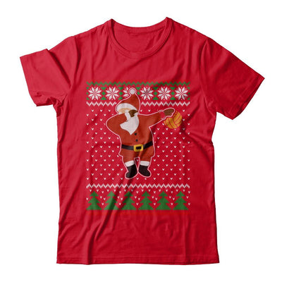 Dabbing Santa Volleyball Ugly Sweater Christmas-T-Shirt & Sweatshirt-Premium T-Shirt-Red