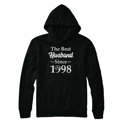 23th Married Together Anniversary Since 1998 Wife Husband-T-Shirt & Hoodie-Pullover Hoodie-Black