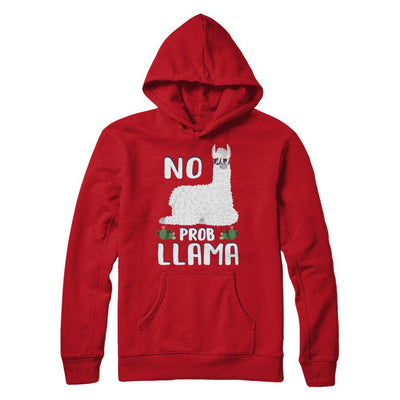 No Prob Llama No Drama Mama Alpaca Llamacorn-T-Shirt & Hoodie-Pullover Hoodie-Red