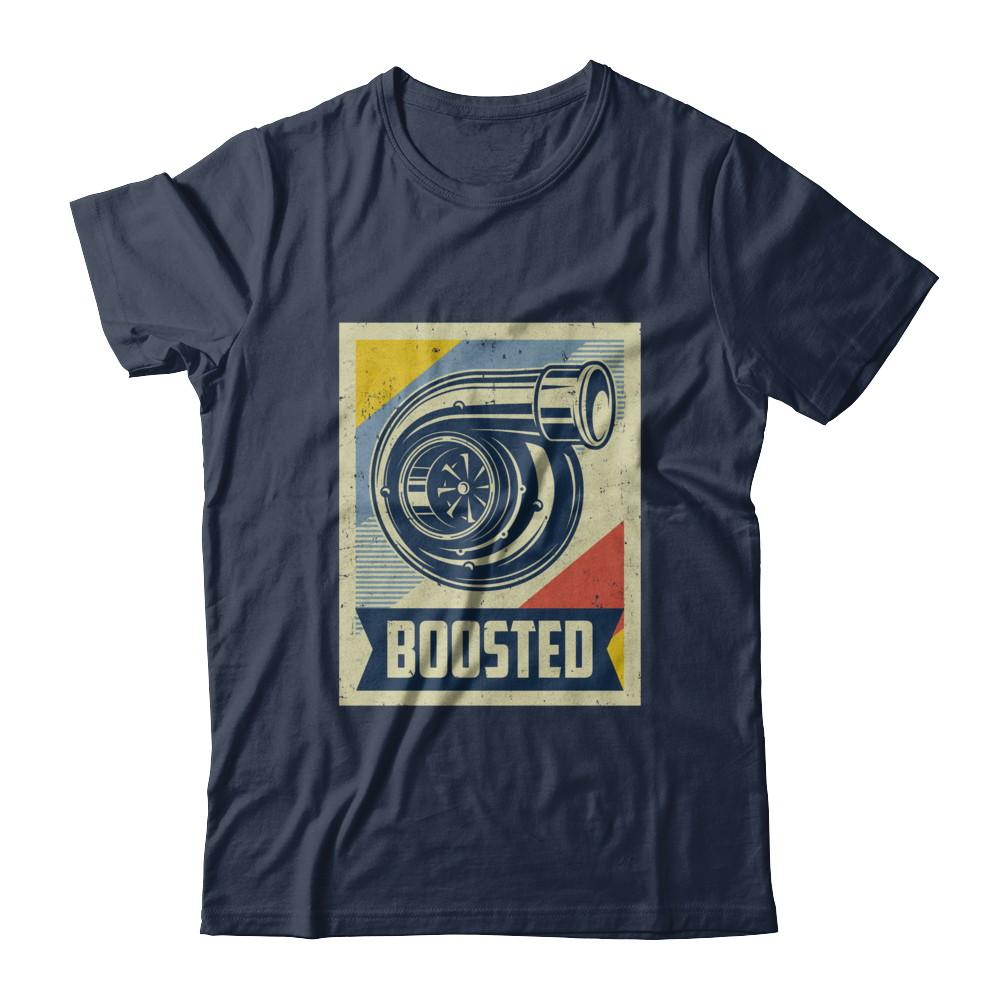 Vintage Turbo Car Boost Turbocharger Lag Retro Race-T-Shirt & Hoodie-Classic T-Shirt-Navy