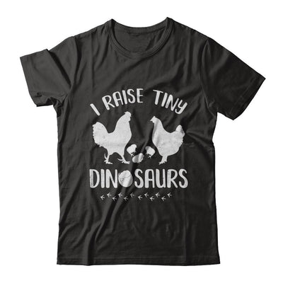 Funny Farmer I Raise Tiny Dinosaurs Chickens-T-Shirt & Hoodie-Classic T-Shirt-Black