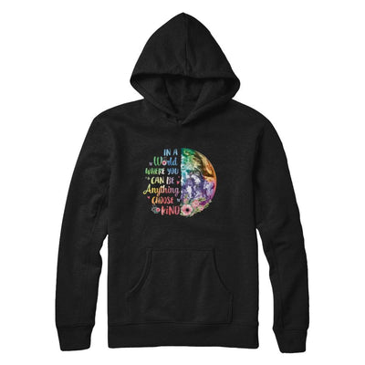 Earth In A World Where You Can Be Anything Be Kind-T-Shirt & Hoodie-Pullover Hoodie-Black