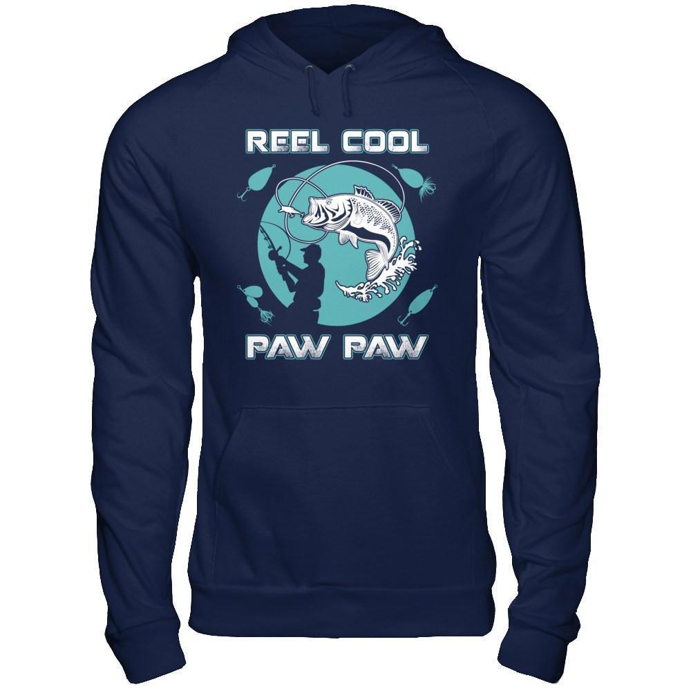 Reel Cool Paw Paw-T-Shirt & Hoodie-Pullover Hoodie-Navy