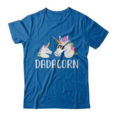 Dadacorn Unicorn Dad And Baby Fathers Day-T-Shirt & Hoodie-Classic T-Shirt-Royal