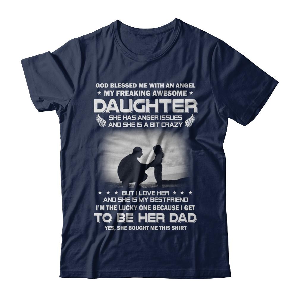 Fathers Day My Freaking Awesome Daughter Bought Me This-T-Shirt & Hoodie-Classic T-Shirt-Navy