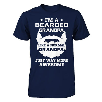 I'm A Bearded Grandpa Like A Normal Grandpa-T-Shirt & Hoodie-Classic T-Shirt-Navy