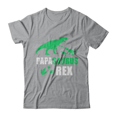 Grandpasaurus Papa Saurus Dinosaur T-Rex-T-Shirt & Hoodie-Classic T-Shirt-Sport Grey