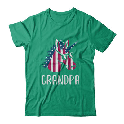 Patriotic Grandpa Unicorn Americorn 4Th Of July-T-Shirt & Hoodie-Classic T-Shirt-Kelly Green