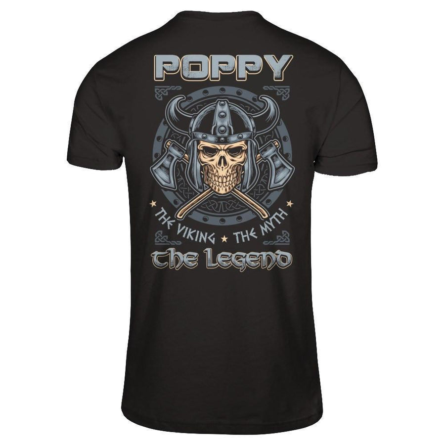 Poppy The Viking The Myth The Legend-T-Shirt & Hoodie-Classic T-Shirt-Black