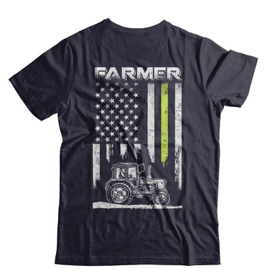 Farmer Patriotic American Flag-T-Shirt & Hoodie-Premium T-Shirt-Midnight Navy
