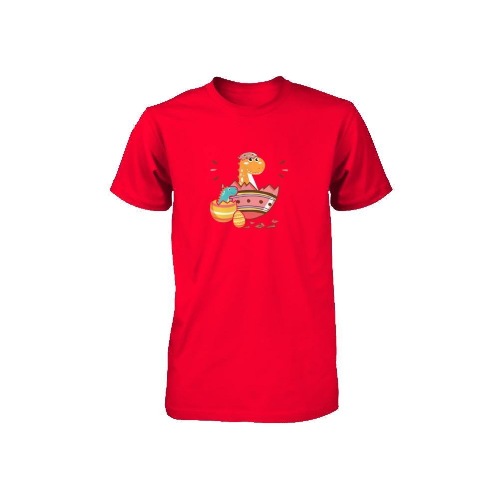 Happy Easter Bunny Easter Eggs Youth-Youth Shirt-Youth T-Shirt-Red