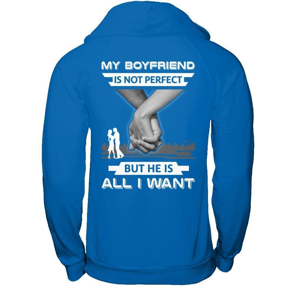 My Boyfriend Is Not Perfect But She Is All I Want-T-Shirt & Hoodie-Pullover Hoodie-Royal