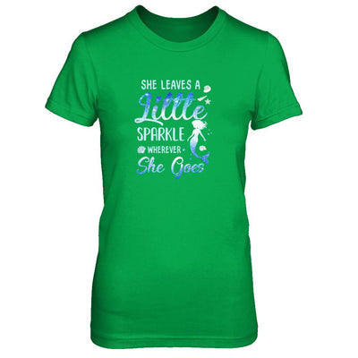 She Leaves A Little Sparkle Wherever She Goes Mermaid-T-Shirt & Tank Top-Women's T-Shirt-Irish Green
