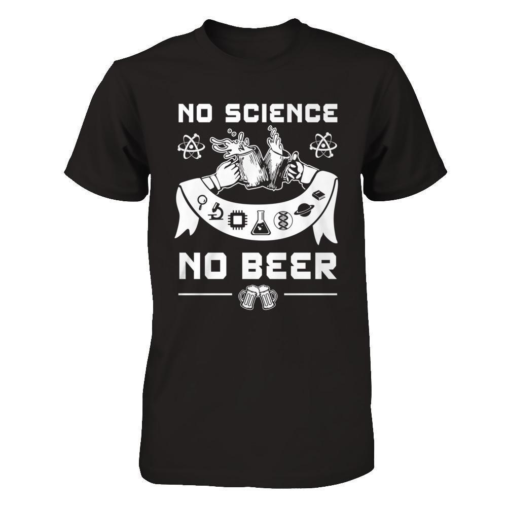 No Science No Beer March For Science-T-Shirt & Hoodie-Premium T-Shirt-Black