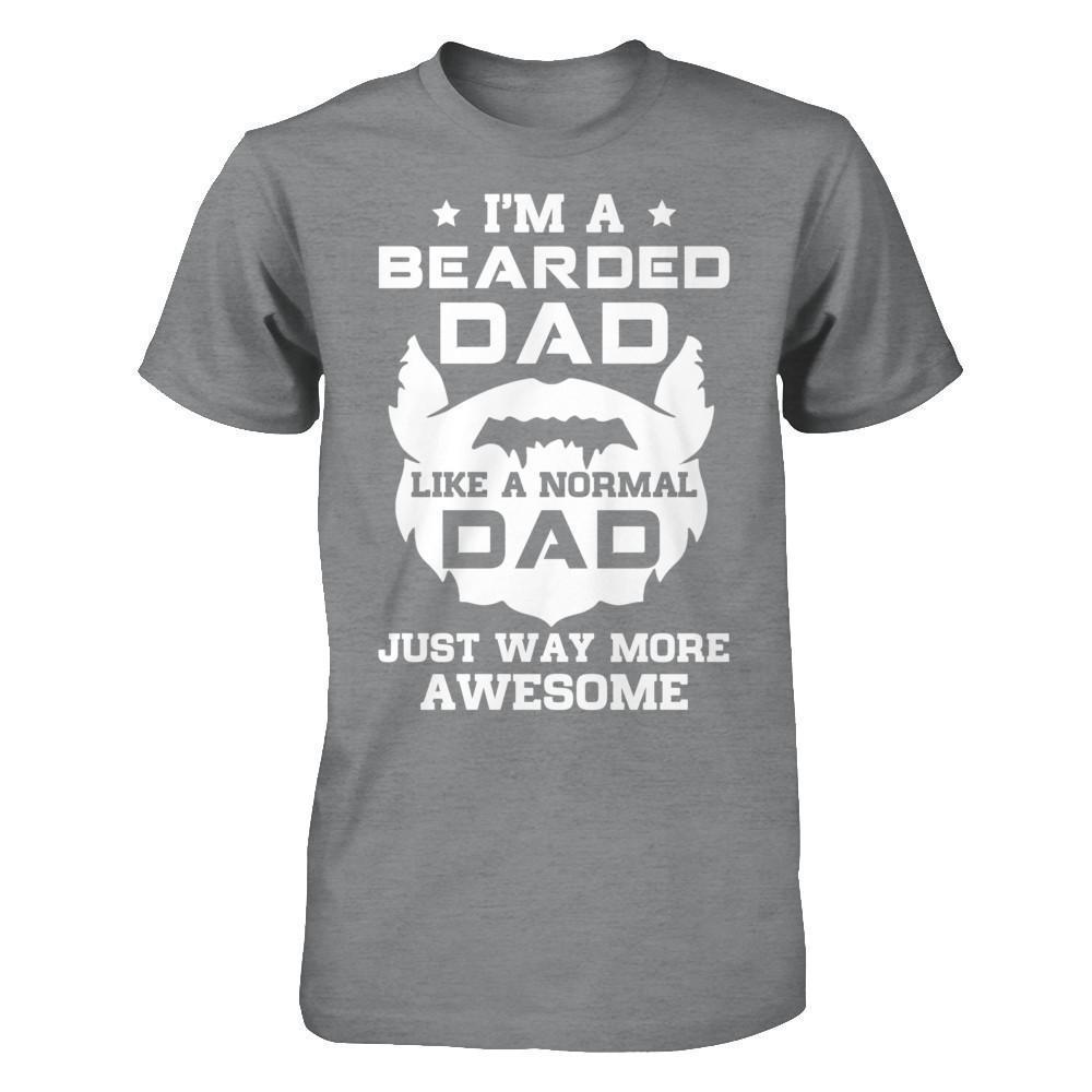 I'm A Bearded Dad Like A Normal Dad-T-Shirt & Hoodie-Classic T-Shirt-Sport Grey