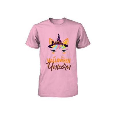 Halloween Costume Unicorn Witch Bats Youth-Youth Shirt-Toddler T-Shirt-Pink