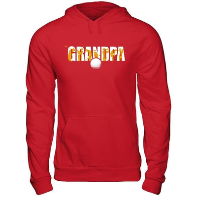 Golf Grandpa Father's Day-T-Shirt & Hoodie-Pullover Hoodie-Red